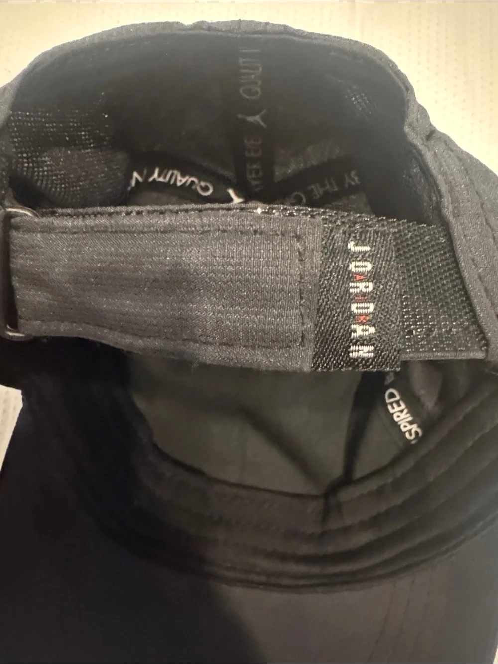Jordan Black Cap with White Jumpman Emblem